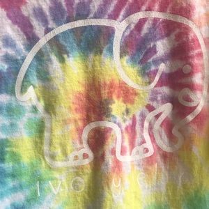 Ivory Ella Tie Dye Long Sleeve Pocket Tee EUC